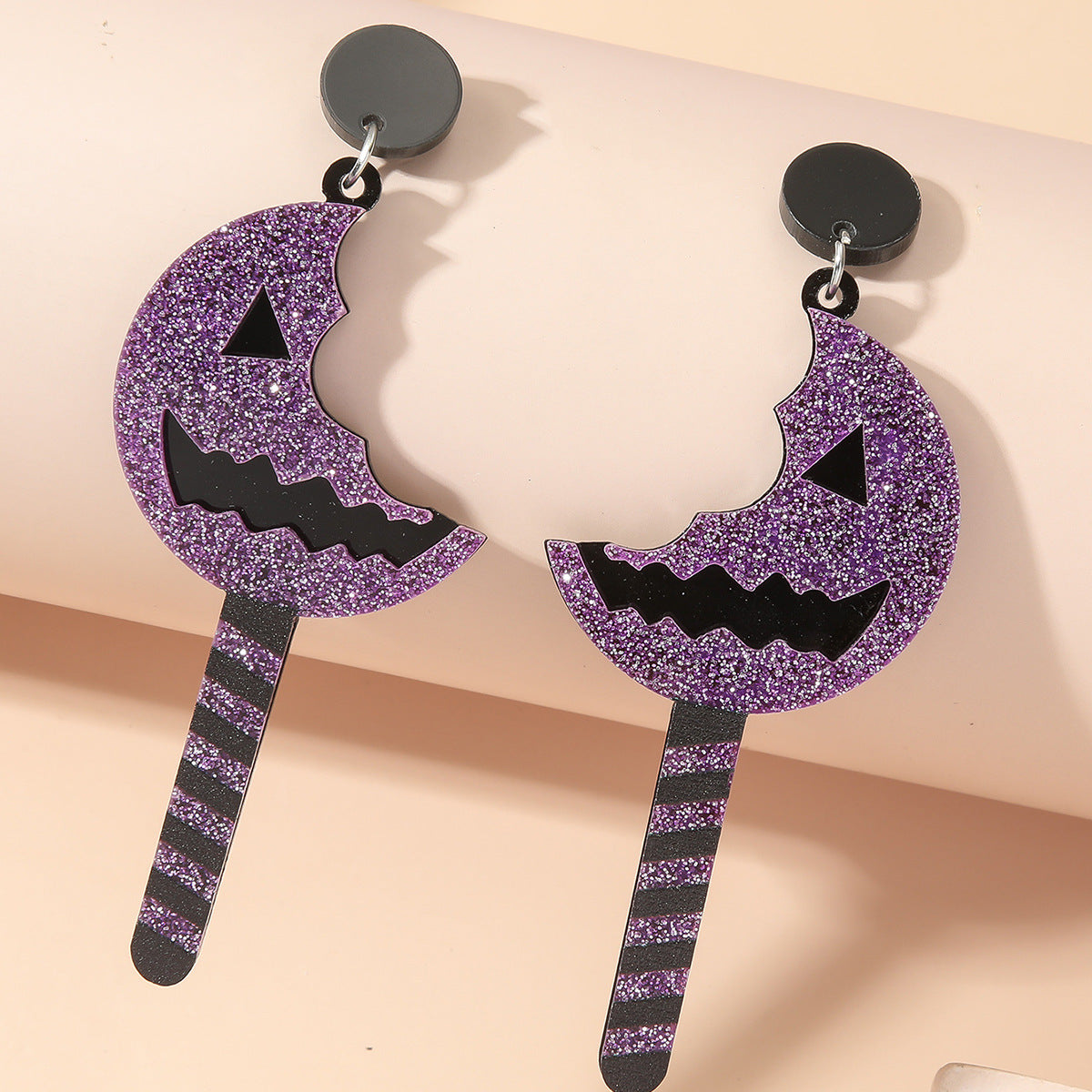 Women's Halloween Cartoon 3d Cute Funny Pumpkin Earrings