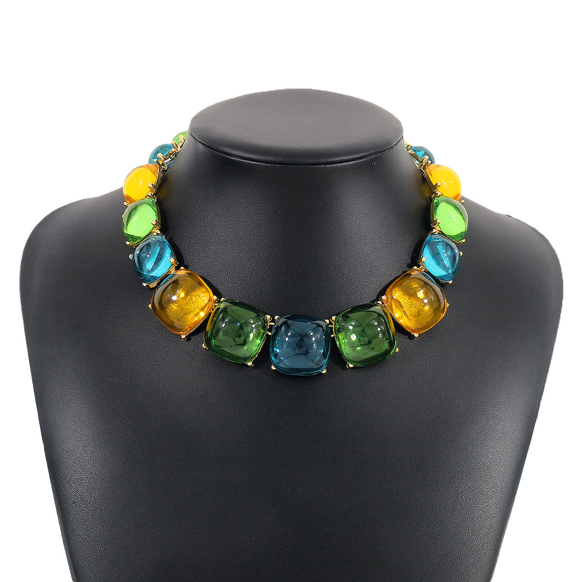 Fashion Jelly Female Boho Geometric And Necklaces