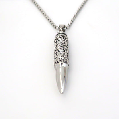 Women's & Men's Creative Alloy Type Bullet Pendant Fashion And Necklaces