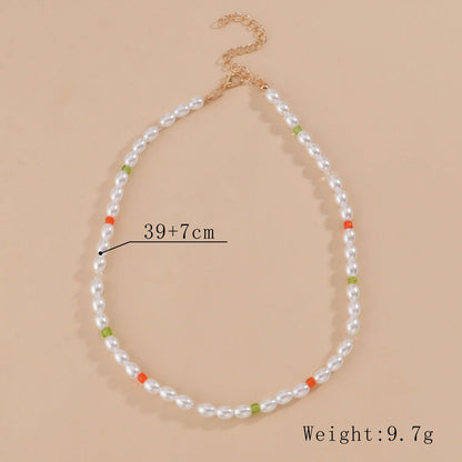 Women's Personalized Simple Pearl Mix And Match Bead Necklaces