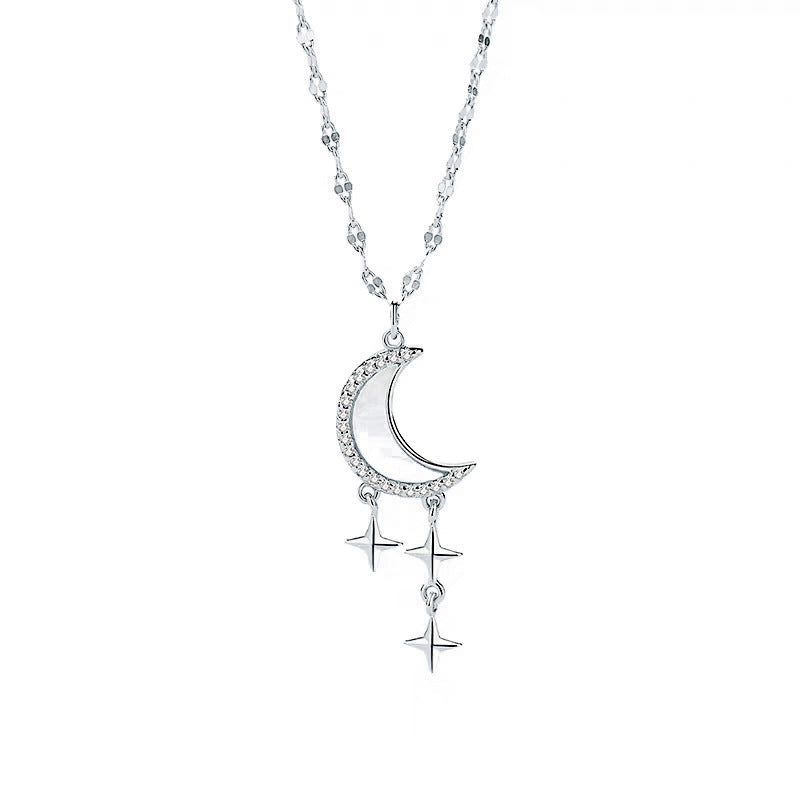 Women's Sterling Sier Affordable Luxury Style Clavicle Necklaces