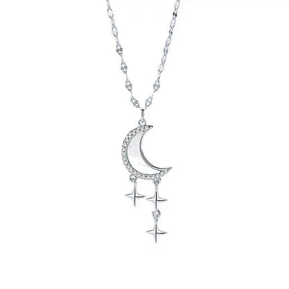 Women's Sterling Sier Affordable Luxury Style Clavicle Necklaces