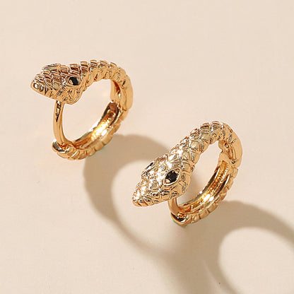 Women's Retro Creative Snake Fashion Personality Punk Rings