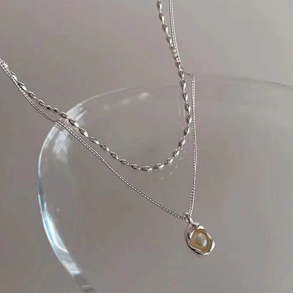 Women's Irregular Pearl Fashionable Korean Clavicle Chain Necklaces