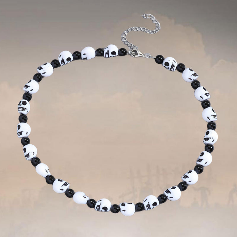 Men's Trend Punk Hip Hop Black And Necklaces