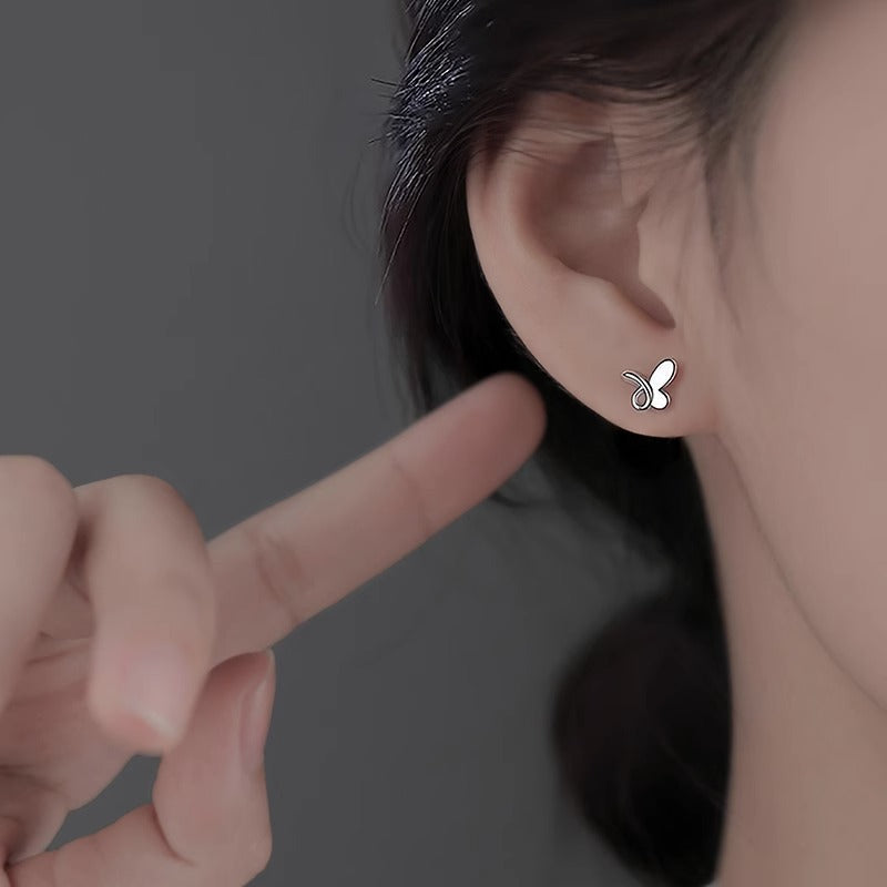 Butterfly Female Simple And Compact Korean Earrings