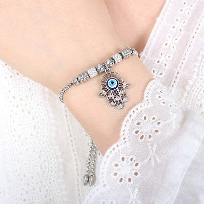 Luxury Personalized Diamond Titanium Steel Gold Plated Bracelets