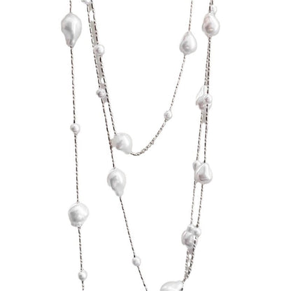 Women's Pearl Light Luxury Minority Long Twin Necklaces