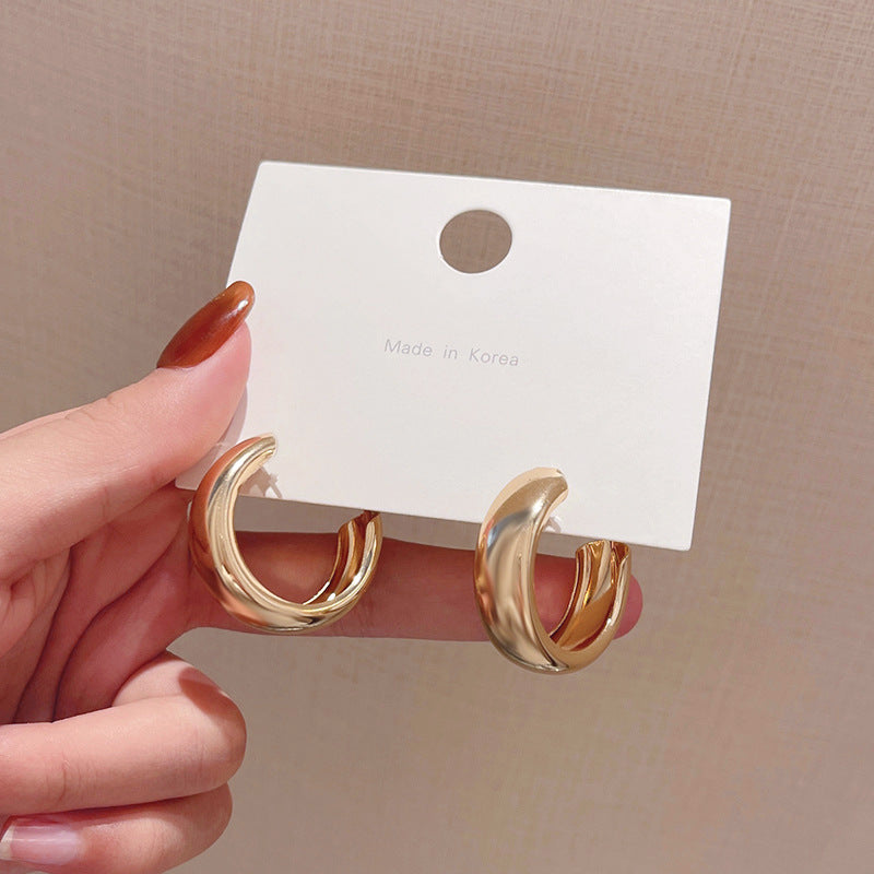 Women's Ear Geometric Bow Eardrops Graceful Full Earrings