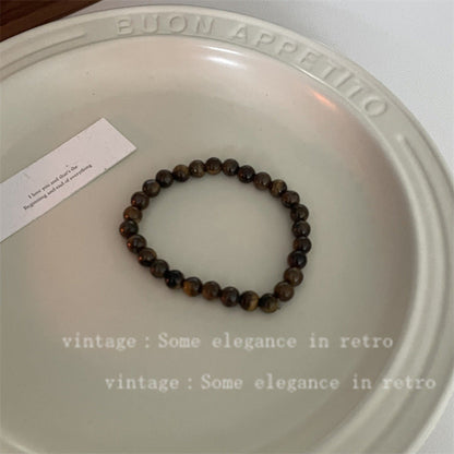 Women's Tigereye Beaded Niche Retro High Sense Necklaces