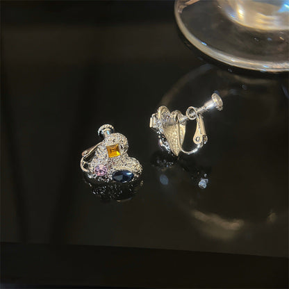 Heart Female Niche Design Trendy High Class Earrings