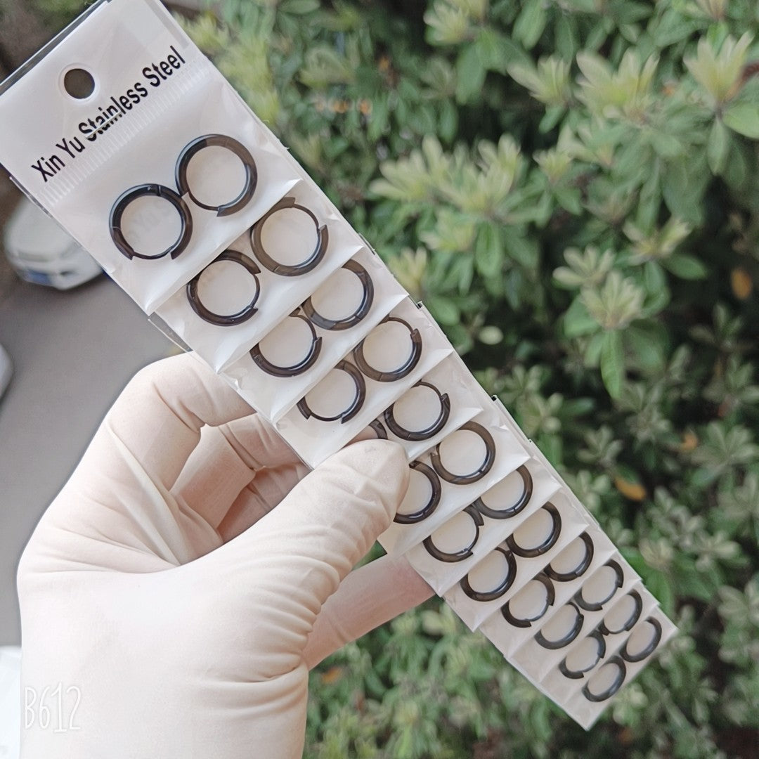 Thick Titanium Steel Hipster Accessories Versatile Earrings