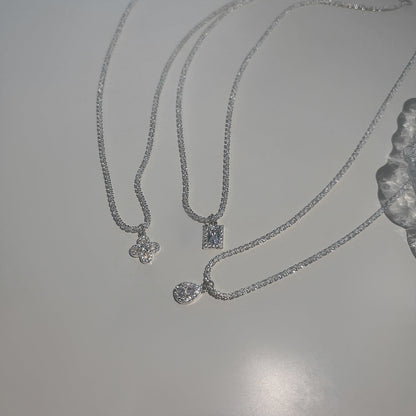 Zircon Pendant Female Light Luxury Minority Necklaces