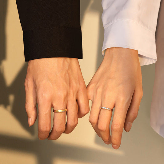 Women's & Men's Pair Fashion Creative Valentine's Day Gift Light Luxury Rings