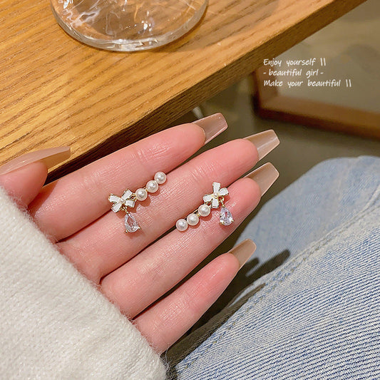 Minority Flower Tassel Female Trendy Super Rings