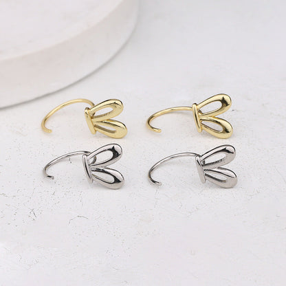 Children's Rabbit Ears Simple Cute Smart Hollow Mini Small Earrings