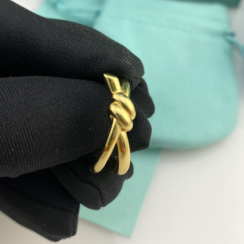 Gold Plated Twisted String Ailing High-grade Rings