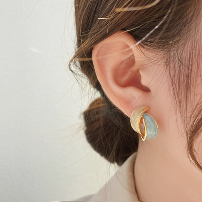 Women's Sier Needle French Minority High-grade Graceful Earrings