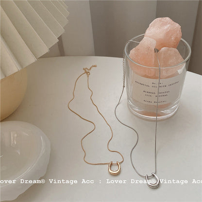 Women's Retro Geometric Korean Simple Style Temperament Necklaces