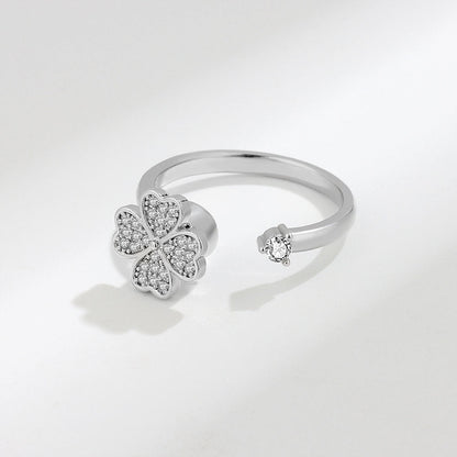 Clover Female Fashion Trendy Korean Style Rings