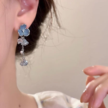 Women's And White National Fashion Antique Niche Design Elegant Chinese Earrings