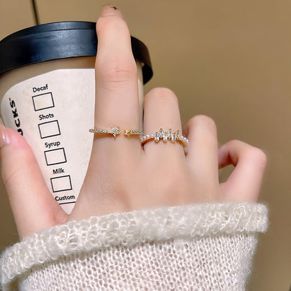 Light Luxury Minority Opening Adjustable Personalized Rings