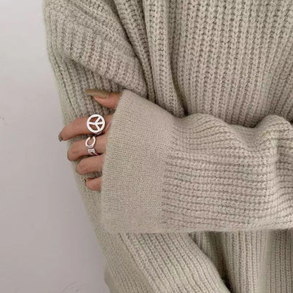 Retro Style Niche Personality Adjustable Simple Rings