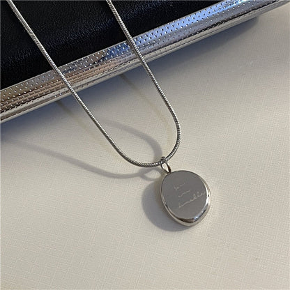 Women's Pendant For Trendy Titanium Steel Sweater Chain Necklaces