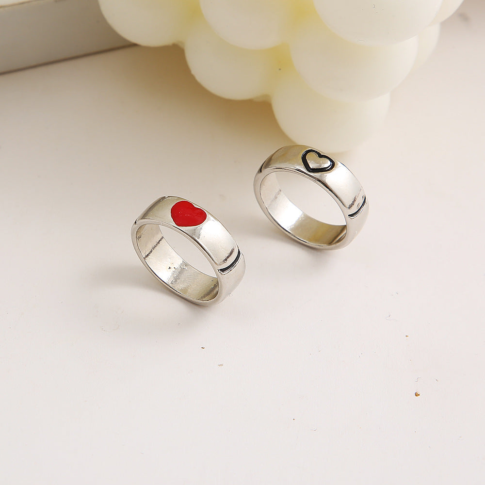 Women's & Men's Simple Couple And Combination Style Love Valentine's Rings