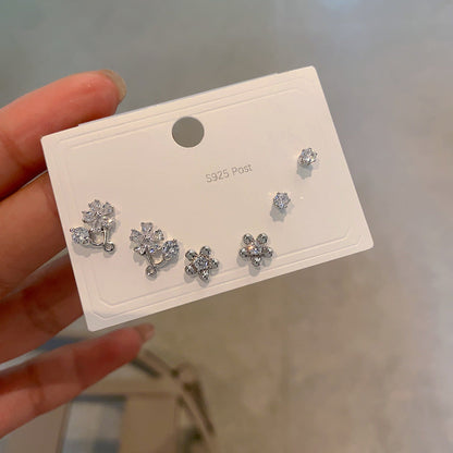 Women's Card Three Pairs Of Natural Shell Earrings