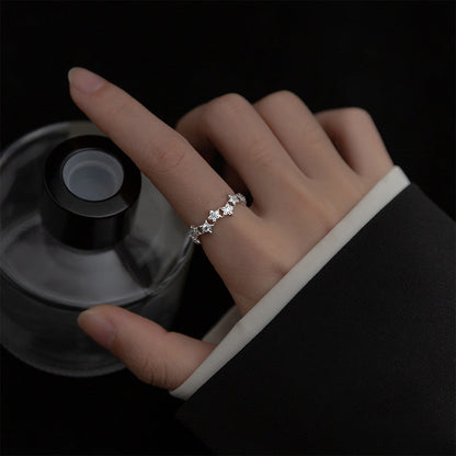 Exquisite Full Diamond Super Fairy Shining Star Rings