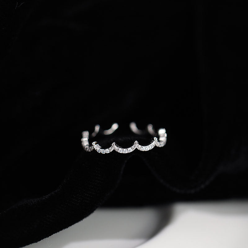 Women's Crown Fashionable High-grade Cold Style Open Rings