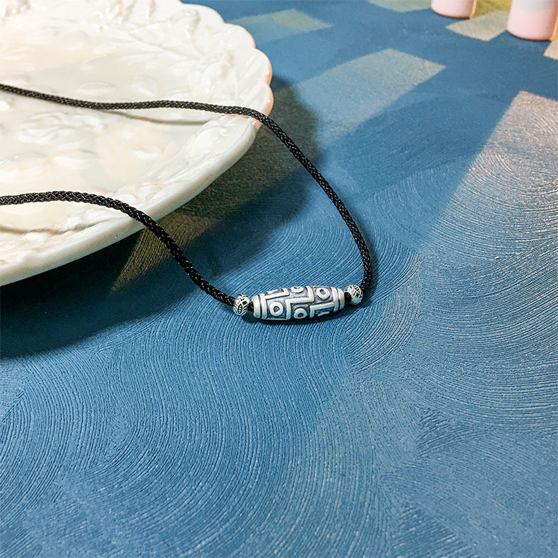 Women's & Men's & Black Cotton String Retro National Trend Necklaces