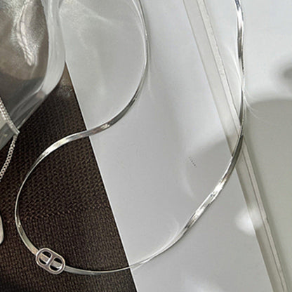 Female Minority Fashion Personality Thin Double Layer Necklaces