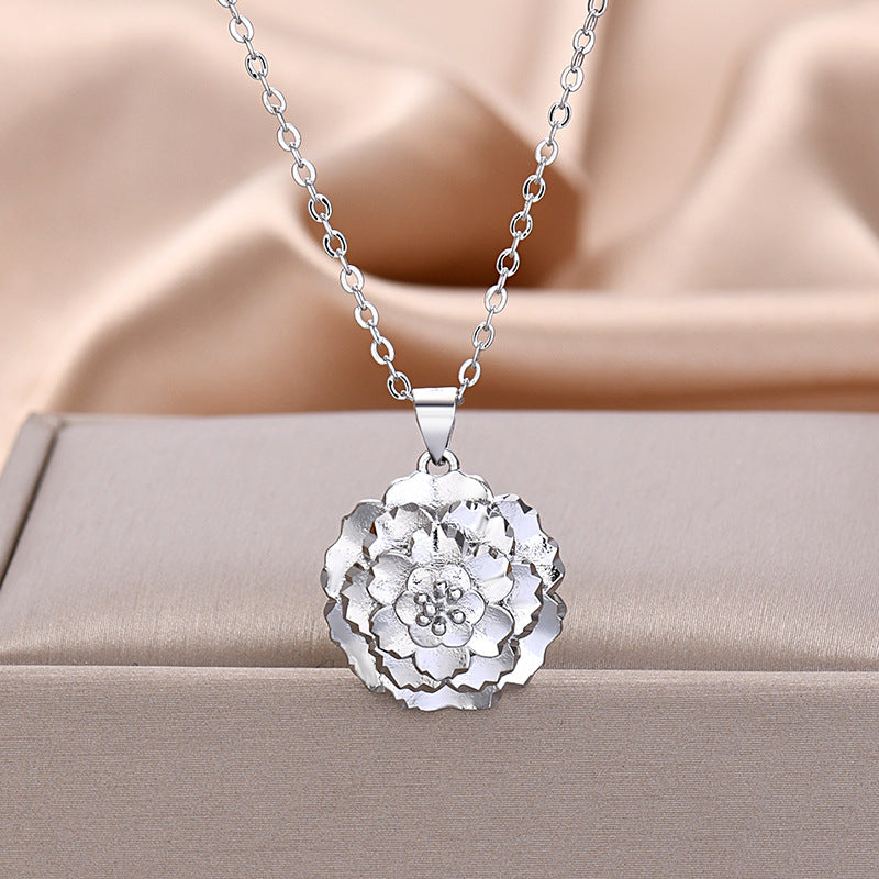 Women's Charming For Little Daisy Sweet Camellia Necklaces