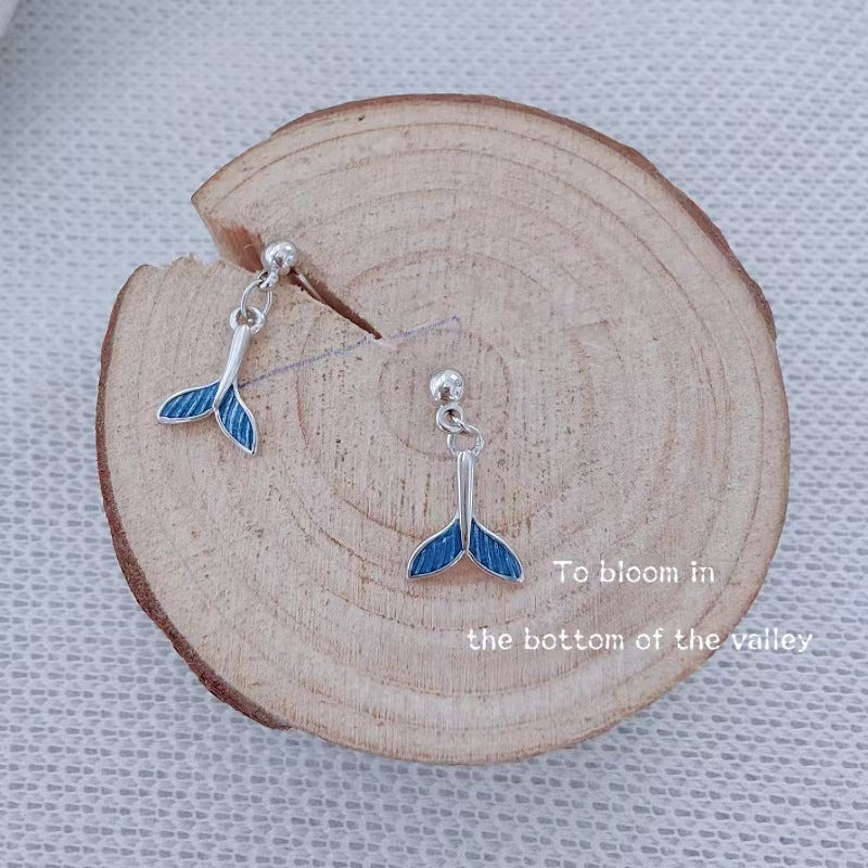 Women's Fishtail Trendy Sier Graceful Ear Ornaments Rings