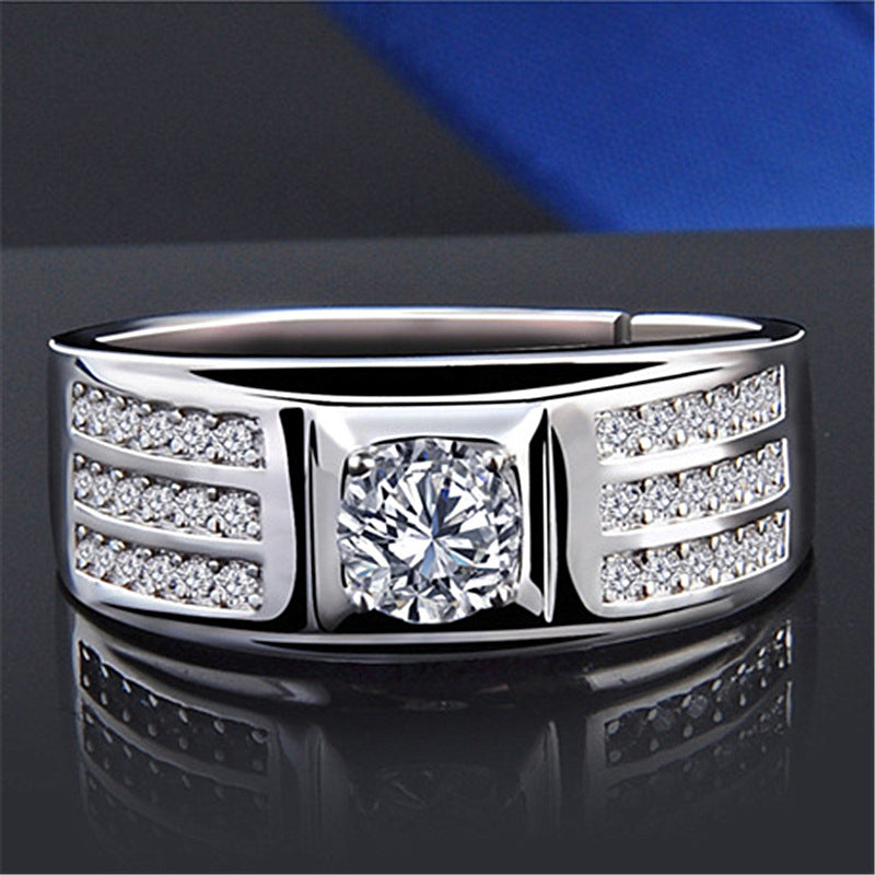 Live Sier Simple Artistic Ling Style Elegant Rings