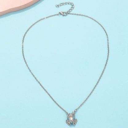Wind Creative Frog Pendant Cute Fashion Necklaces
