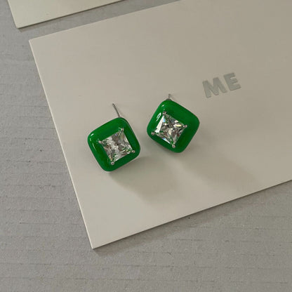 Sweet Colorful Christmas Design Versatile Daily Earrings