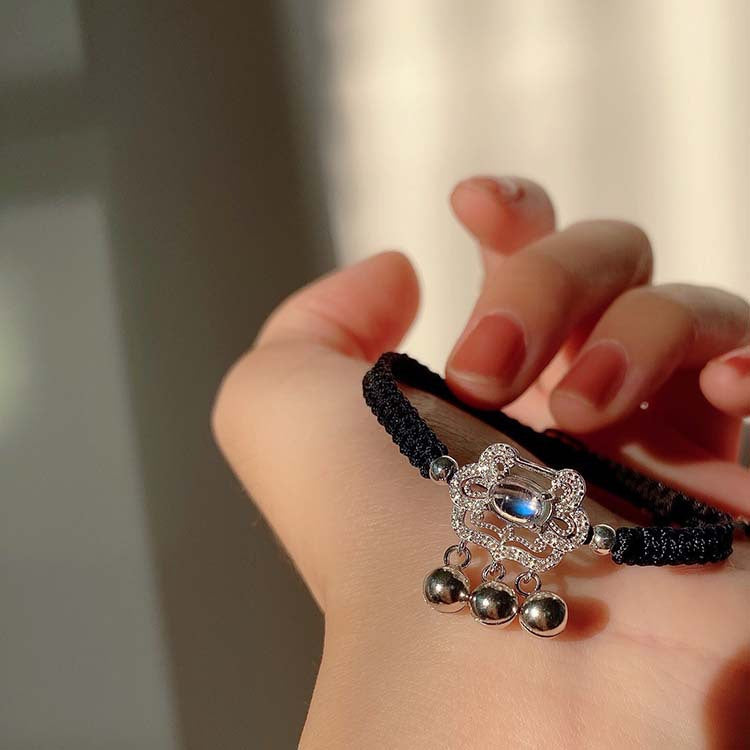 Safety Lock Sier Long Life Moonstone Bracelets