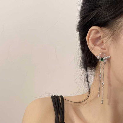 Butterfly Tassel Niche Design Cold Wind Ear Earrings