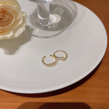 Light Luxury Minority Opening Adjustable Personalized Rings