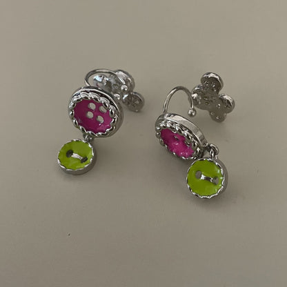 Sweet Colorful Christmas Design Versatile Daily Earrings