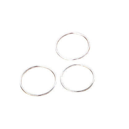 Female Design Simple And Cool Plain Fine Rings
