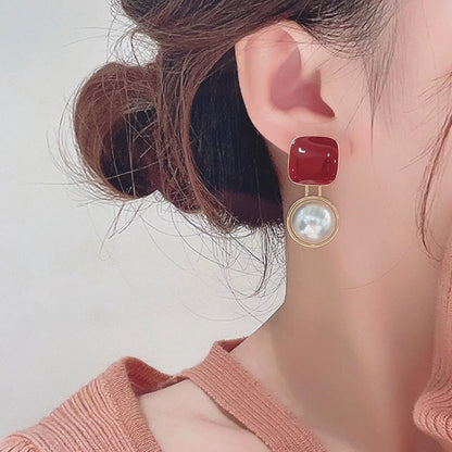 Women's Butterfly Summer Blue And White High-grade Earrings