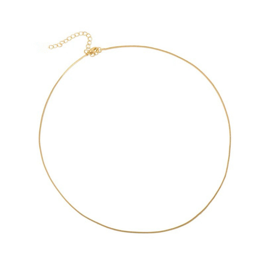 Men's Simple Temperament Hip Hop Punk Thin Round Necklaces