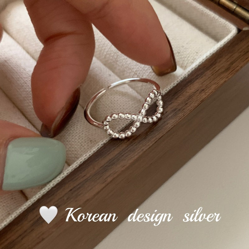 Design Sier Accessories Sterling Fine Twist Infinite Twin Rings