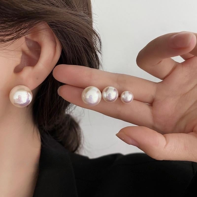 Pearl Sterling Sier Ear Female Fashion Earrings