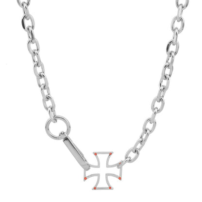 Diamond Cross Hot Personality Couple Clavicle Necklaces