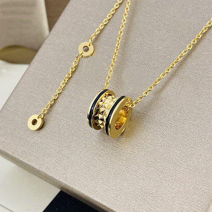 Women's & Men's Ceramic High Version Spring Full Diamond Small Waist Necklaces